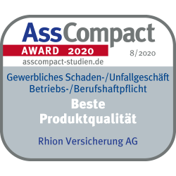 AssCompact Award 2020 - Beste Produktqualität